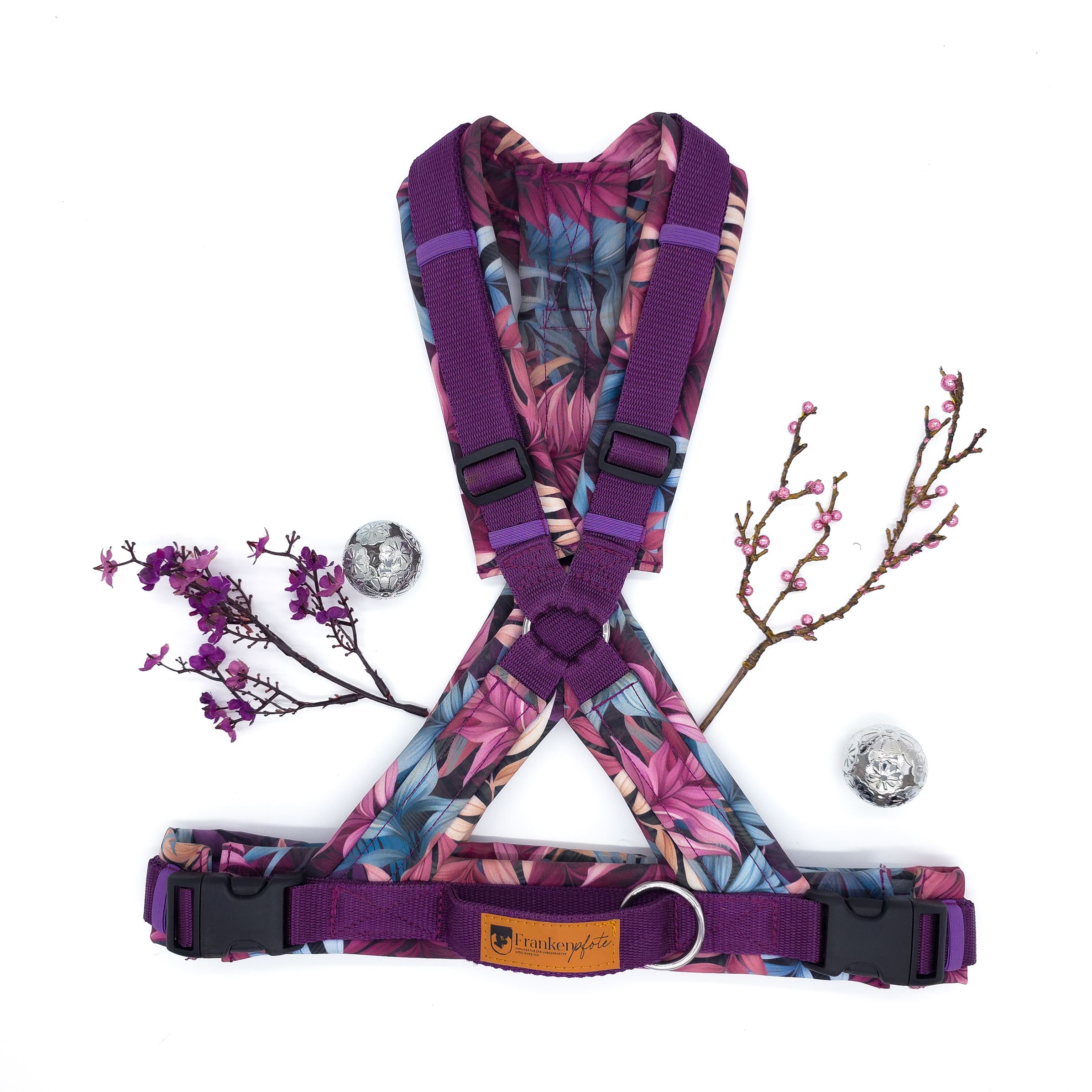 ERGO-X Pflaume Pinke FarneBrustgeschirr