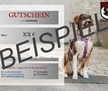 Gutschein-Hunde-Geschirre-Leinen-Massanfertigung
