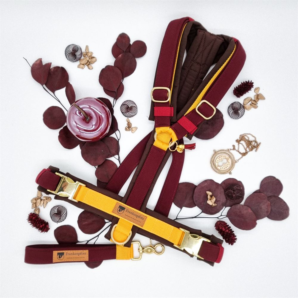 Hundegeschirr gepolstert premium dunkelrot Hundegeschirr gepolstert premium dunkelrot